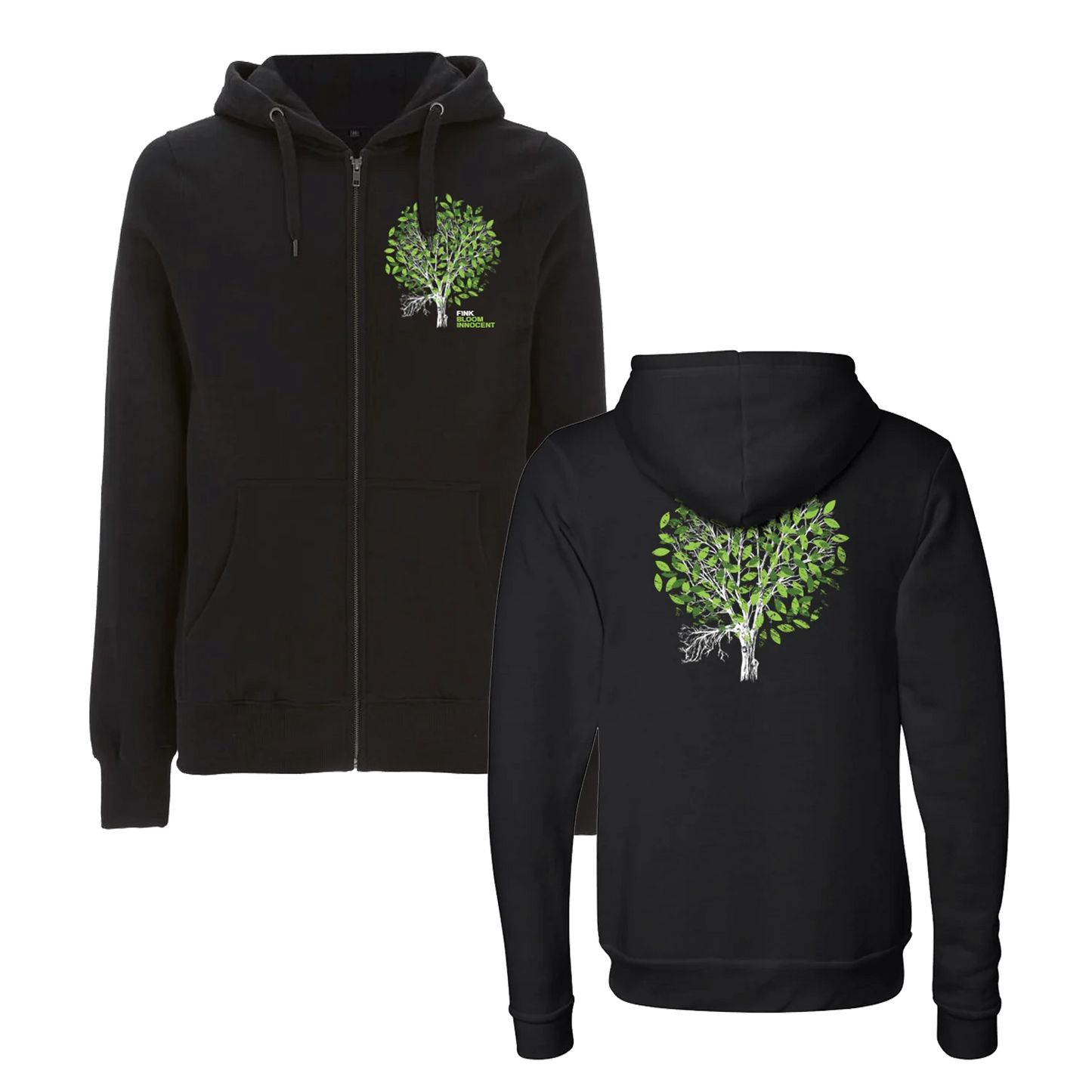 Bloom Zip Hoodie Black